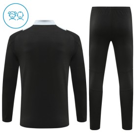 Lasten Manchester United Training Huppari Quarter-Zip 2024-25 Musta